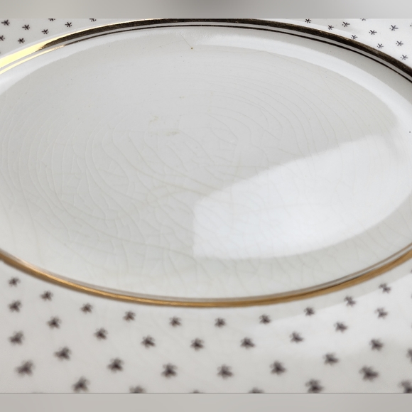 John Maddock & Sons set of 3 Platters Gold/Cream Ivory Ware England - Picture 12 of 13